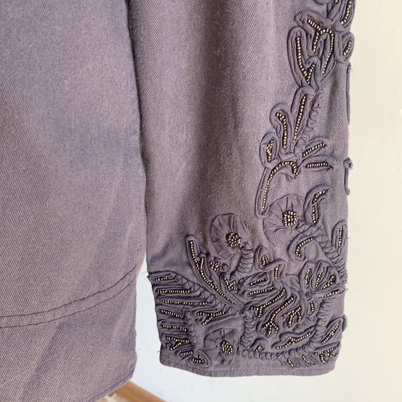 Anthropologie Love Sam Beaded Cargo Jacket - Picture 7 of 16